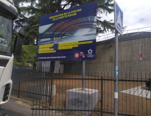 PANNEAU CHANTIER MONTPELLIER METROPOLE